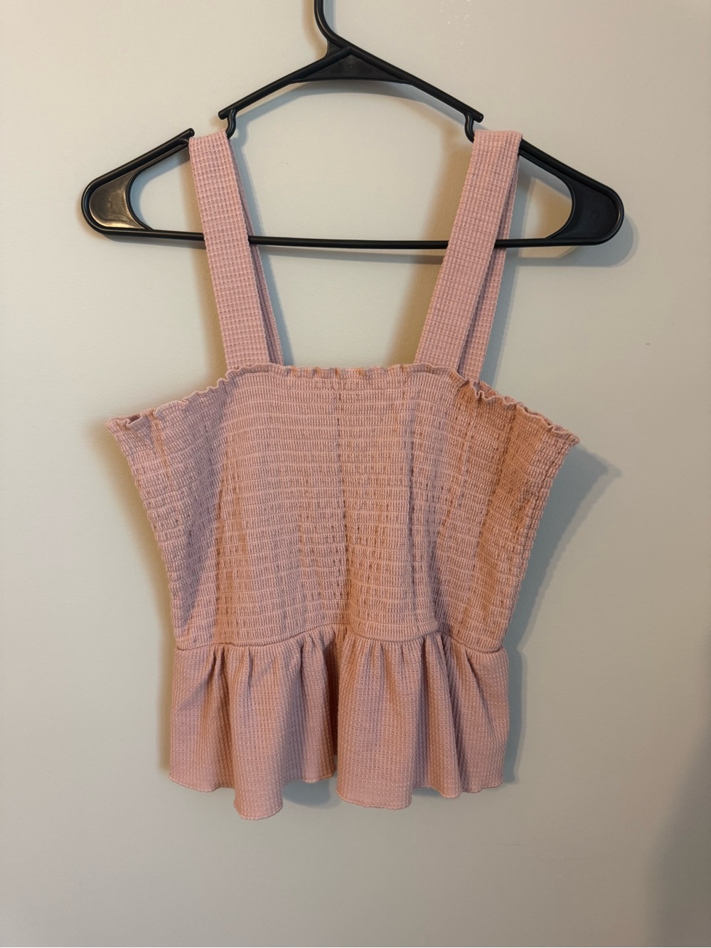 Versona Pink Ruffled Tank Top
